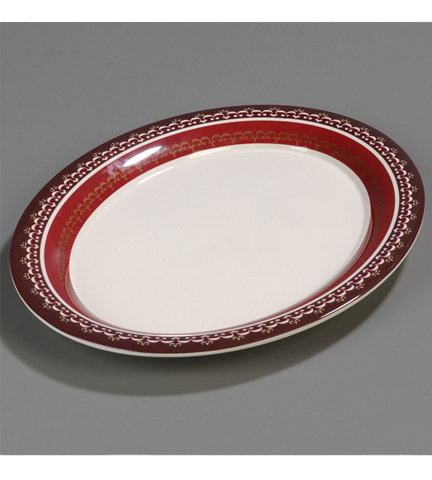 Fresco Mediterranean Collection Palette Oval Platter 17"L x 13"W